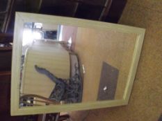 Wood framed mirror