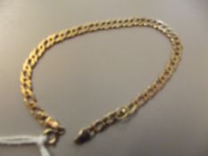 9 carat gold bracelet, 3 grams