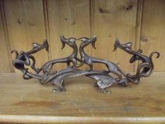 Bronze oriental dragon ornament