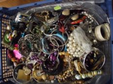 Box of costume jewellery