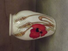 Moorcroft vase, Harvest Poppey