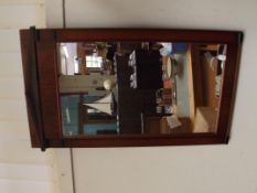 Wood framed mirror