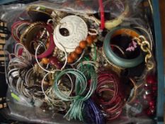Box of costume jewellery