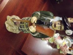 Art glass figure in the form of Scotsman in nation