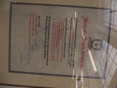 Health for Bolton framed Charter