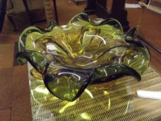 Italian art glass bowl