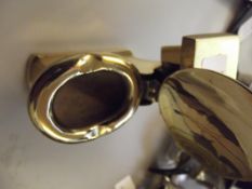 Novelty brass ashtray in the form of a toilet
