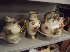 Set of Staffordshire pottery