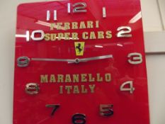 Ferrari wall clock