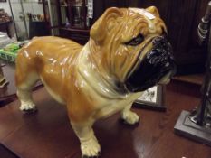 Large ceramic bulldog