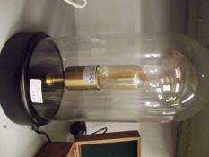 Glass domed lamp