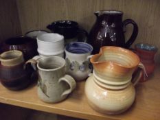 Collection of studio pottery