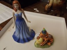 Royal Doulton Tigger together with a Royal Doulton