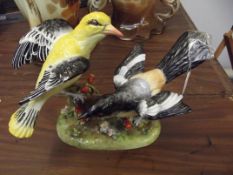 1930's Staffordshire bird group