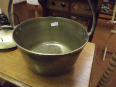 Victorian brass jam pan