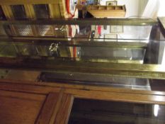 Contemporary gilt framed display cabinet
