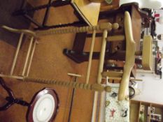 Pine bobbin turned valet