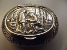 Continental silver snuff box