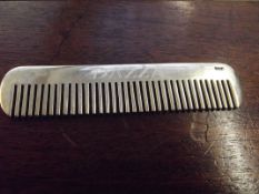 Silver hallmarked novelty comb