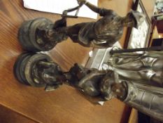 Pair of spelter figures