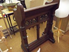 Victorian ecclesiastical lecturn with quatrefoil