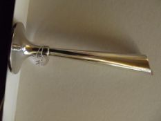 Silver hallmarked stem vase