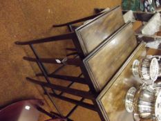 Edwardian nest of three mahogany tables
