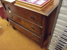Oak set of 3 drawers