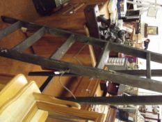 Pair of wooden step ladders