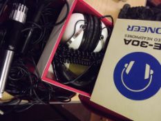 Pioneer head phones together with microphones