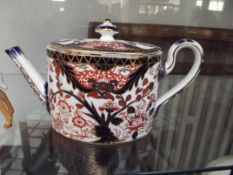 Royal Crown Derby teapot in the Imari pattern circ