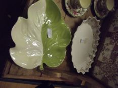 Carlton ware dish together with a Spode dish