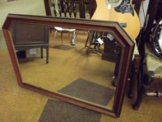 Framed over mantel mirror