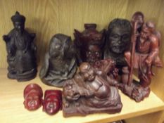 Collection of treen carvings