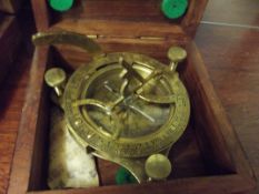 Cased sextant