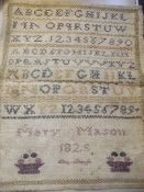 George IV alphabetical sampler by Mary Mason, date