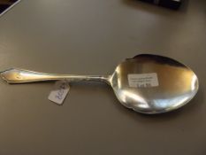 Silver hallmarked serving spoon, Sheffield , weigh