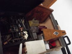 Various treen items, carvings etc to include a obe