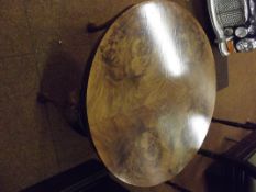 Quarter section walnut coffee table