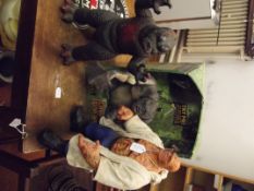 3 monster figures