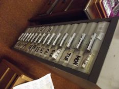 Metal fifteen drawer filing cabinet