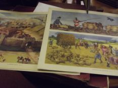 Large collection learning prints from the 1950's