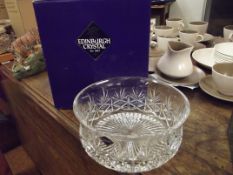 Edinburgh crystal fruit bowl, boxed