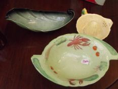 3 pieces of Carlton ware