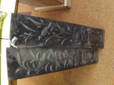 Very heavy metal wall plaque