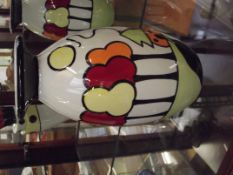 Lorna Bailey lipped vase, Woodlands