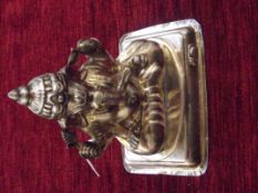 High grade silver figure of an Indian god
