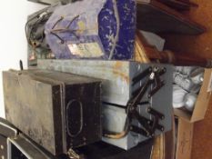 Two tool boxes and safe box