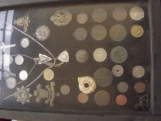 Cased coins, badges, fobs and others