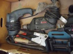 Box of power tools and others